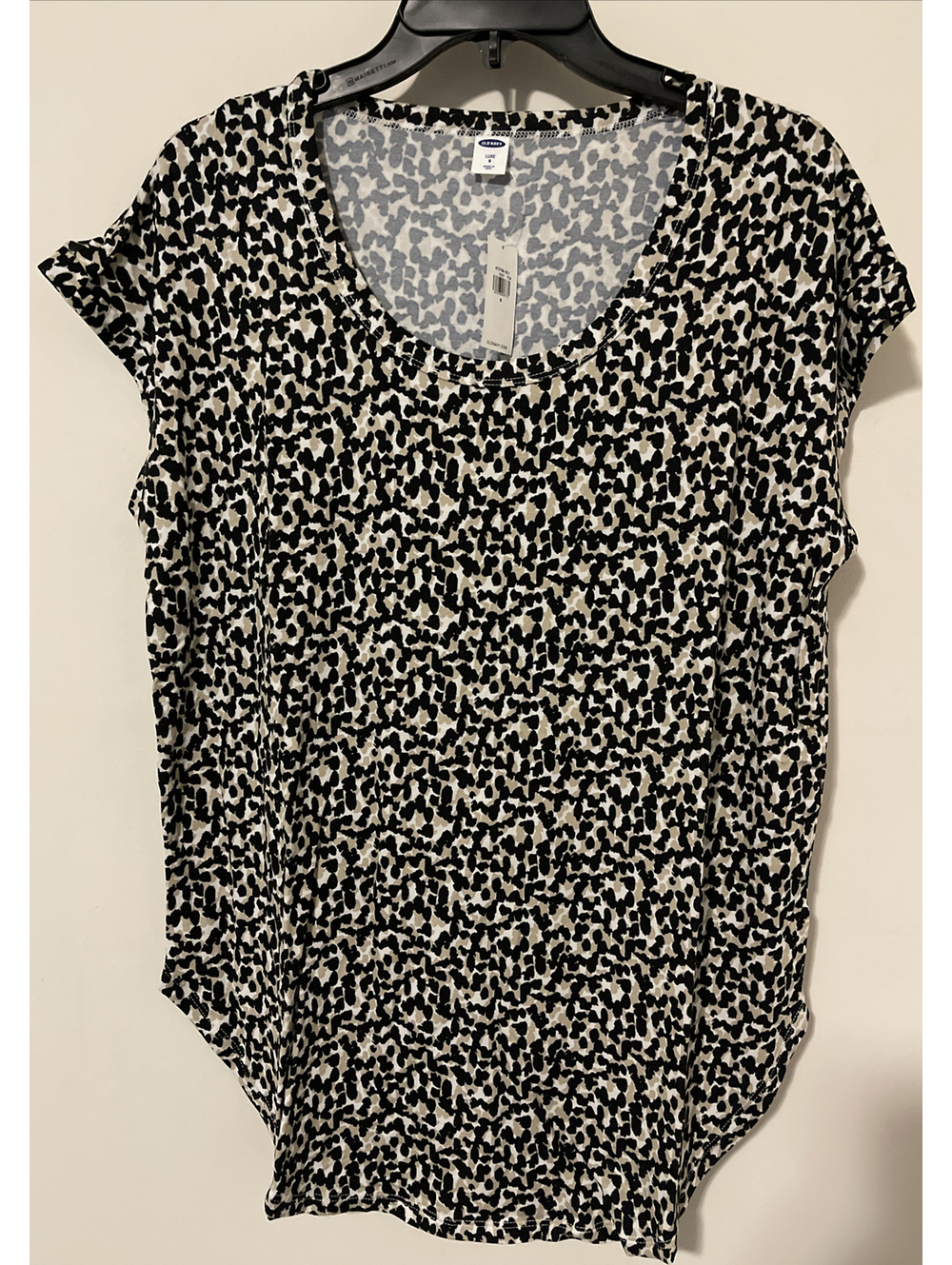 Old Navy Luxe Womens Small Sleeveless Tunic Style Animal Print Blouse NWT! A6943